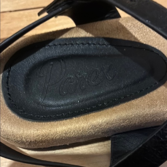 Women's Black Strappy Sandals - Picture 2 of 4